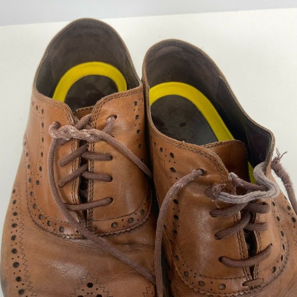 Col Haan Zerogrand Wingtip Oxford Shoes Leather Brown Mens Size 13 main image 5